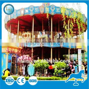 2016 Amusement Park Carousel Rides Carousel Horses Kids Rides Double Carousel for Sale thumbnail-5