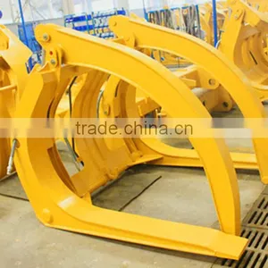SDLG LG978 Wheel Loader Optional Equipment Big Quick-Change Log Grapple From OEM Factory thumbnail-2