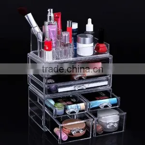 Cosmetic/makeup Organizer Jewelry Chest Bathroom Storage Case 3 Pieces thumbnail-3