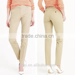 Oem Clothes Factory Pleated Sky Dyed Formal Style Custom Ladies Office Trousers thumbnail-5