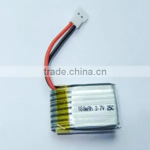 High Quality 3.7V 200mAh/180mAh 25C Battery for HiSKY FBL80 Mini 6 Channel 3D Mini Helicopter thumbnail-1