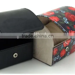2016 Good Quality Unique Single Leather Watch Box With Pillow thumbnail-4
