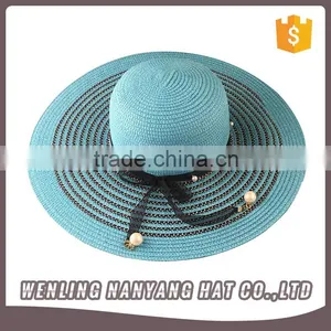 Wholesale Summer Blank Custom Floppy Straw Lady Hat Women Straw Hat for Sale thumbnail-1