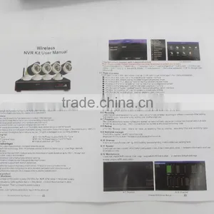 IR Remote Controller Bullet Waterproof ip Camera 4 Channel Wireless NVR Kit Wifi Cctv Camera System thumbnail-4