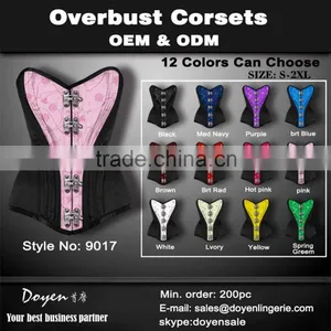 Steampunk Hernia Small Bust Corset Top Sexy Women Burlesque Black Sexy Mature Corset thumbnail-1