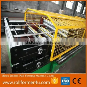 CE/ISO Tropezoid Corrugated Double Layer Roll Forming Machine With Cover thumbnail-3