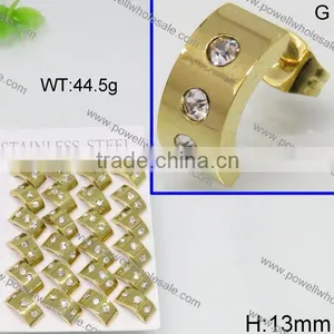 Latest Hot Golden Stud Earring Designs for Women thumbnail-6