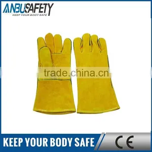 Conbination Double-palm Split Leather Glove With EN 388 thumbnail-1