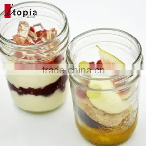 240ml Engraving Clear Glass Mason Jar With Handle thumbnail-4
