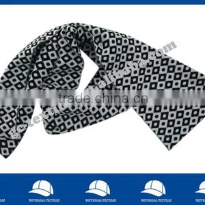 Geometry Pattern Scarf for Men thumbnail-1