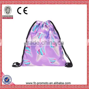 Mix City Purple Ice Cream 3d Print Women's Drawstring Bag Mochila Escolar Sac A Dos Simple Travel Backpacks for Teenage Girls thumbnail-1
