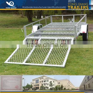 Galvaniaed ATV Trailer With Checkered Plate thumbnail-2