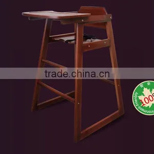 Baby Wooden Dinning Chair Wood Highchair thumbnail-5