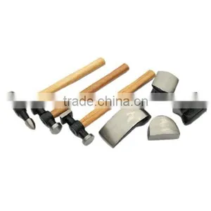 7pc Professional Drop Forged Auto Body Repair Kit CONTOURED WOOD HANDLES thumbnail-1