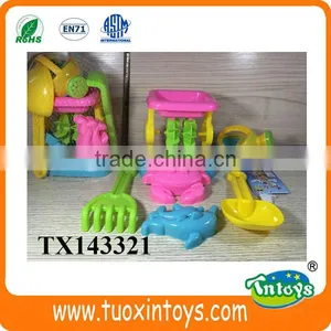 Plastic Sand Beach Water Wheel Play Set Game Toy 6pcs thumbnail-1