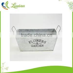 2017 High Quality Square Home Garden Decoration Zinc Metal Flower Pot thumbnail-2