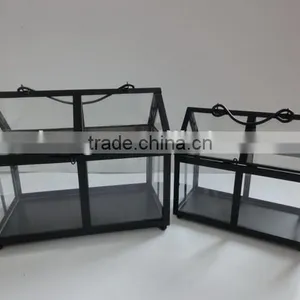 Small Size Sheet Metal and Glass House for Plant thumbnail-1