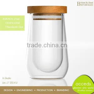 Heat Resisitant OEM/ODM Handblown Novelty Borosilicate Glass Canister thumbnail-1