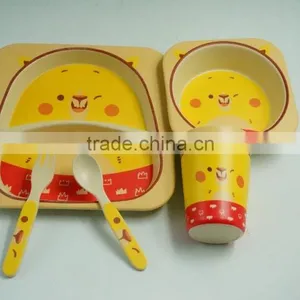 2016 Hot Sale Biodegradble Bamboo Fibre Kid's Dinner Set thumbnail-6