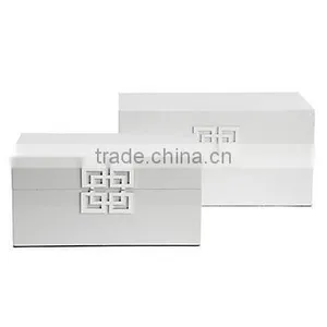 High Quality Best Selling Lacquered Rectangle White MING Box From Vietnam thumbnail-1