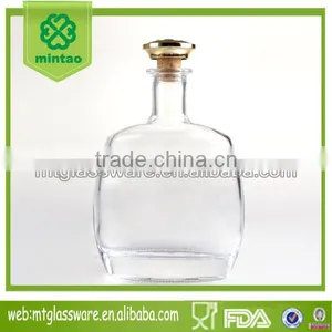 24oz High-grade Whiskey Decanter With Lid Crystla Wine Glass Bottle thumbnail-1