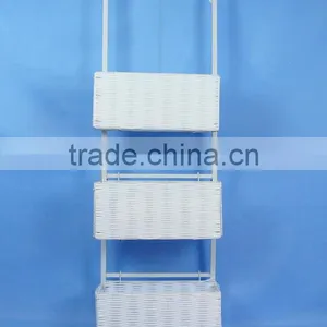 3 Tiers Over the Door Plastic Basket Storage Set Hanging Storage Basket thumbnail-2