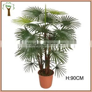 Mini Artificial Fan Palm Tree thumbnail-1