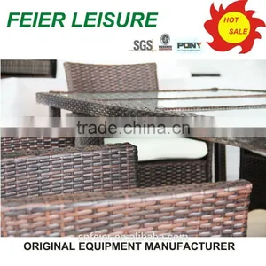 Outdoor Rattan/wicker Furniture Wrought Iron Garden Table Chair thumbnail-6