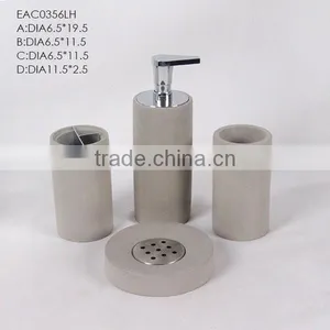 Wholes 8 pc Bathroom Set Fitting Concrete Bathroom Accessory Set thumbnail-6