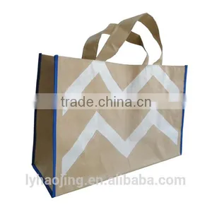 Heavy Weight Kraft Paper Bag / Take Out Paper Bags / Tyvek Paper Carry Bag thumbnail-1