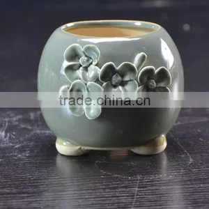Factory Ceramic Handmade Flower Pot for Garden Plant Decoration thumbnail-3