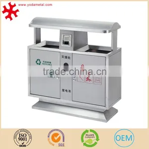 Enviromental Protection Stainless Steel Dust Bin for Waste Sorting thumbnail-1