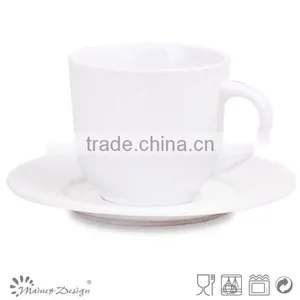 Delicate White Color Emboss Ceramic Dinner Set With Vertical Stripe Decoration thumbnail-3