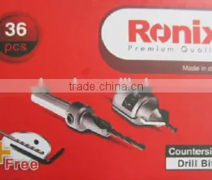 RONIX TCT COUNTER SINK DRILL BIT RH-5301/RH-5304 Sizes: 3 - 3.5 mm thumbnail-2
