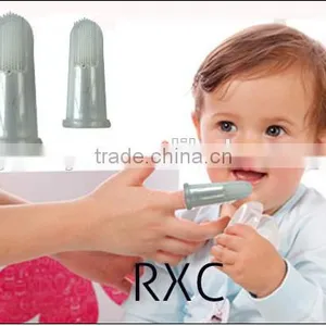 2017 Hot Sale Soft Finger Design Baby Toothbrush thumbnail-1