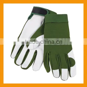Heavy Duty Pigskin Leather Palm Gardening Gloves thumbnail-1