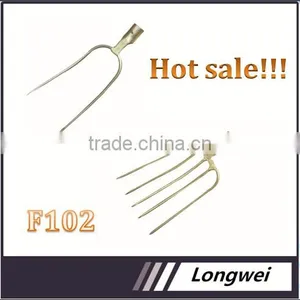 High Quality Wooden Handle Forged Steel Garden Pitch Fork thumbnail-1