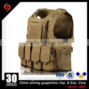 Desert Vest With Molle System 600D Polyester for Army Tactical Force thumbnail-1