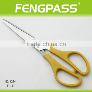 S2-1294 6-1/4" 2CR13 Stainless Steel PP Plastic Handle Stationery Scissors / Office Scissors thumbnail-1