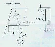 GB5245-85 And YS/T79-1994 Standard Welding Blade--For Finishing Lathe Tool and Ladder Threading Tool thumbnail-1