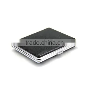 2017 Cheap High Quality Pocket Leather Metal 18 Cigarette Box Case thumbnail-2