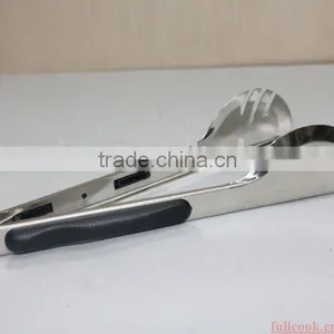 Stainless Steel Food Tong W/skidproofed Plastic Handle thumbnail-1
