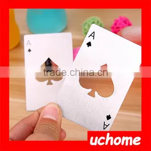 UCHOME Beer Bar Novelty Casino Poker Card Spade A Bottle Opener thumbnail-2
