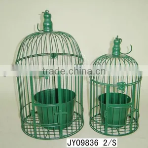 Metal Cage Planter With Lock thumbnail-1