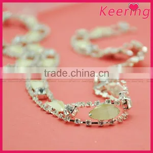 Gorgeous Fashionable Rhinestone Chain Trim in Bulk WRC-357 thumbnail-1