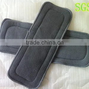 5 Layers Bamboo Charcoal Reusable Baby Cloth Nappies Inserts ,bamboo Charcoal Cloth Diaper Insert thumbnail-1