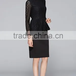 Spring-Summer Season Ladies Three-Quarter Length Sleeve Round Collar Waisted Casual Shirt thumbnail-2