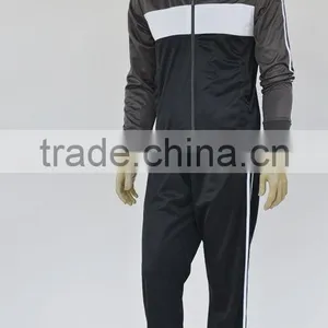 Factory OEM High Quality Sports Sets Polyester Tricot Set With Rib on Collar thumbnail-1