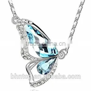 Jewelry Gift Fashionable Butterfly Style Crystal Diamond Necklace thumbnail-1