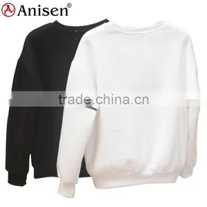Made in China Round Collar White Black Men Hoodie thumbnail-2